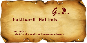 Gotthardt Melinda névjegykártya