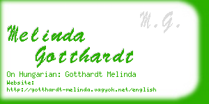 melinda gotthardt business card